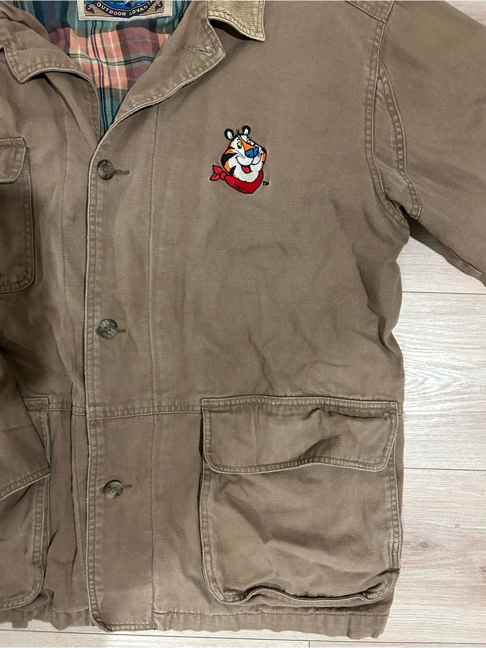 Vintage Disney Tigger Embroidered Dunbrooke Upstream Jacket Brown Workwear - Picture 7 of 10